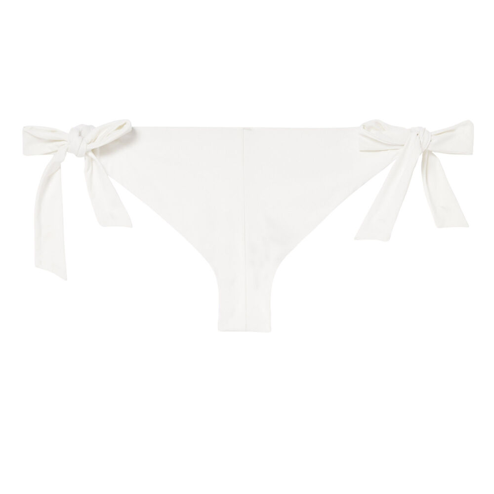 Tie-side tanga bikini bottoms - ecru ecru.