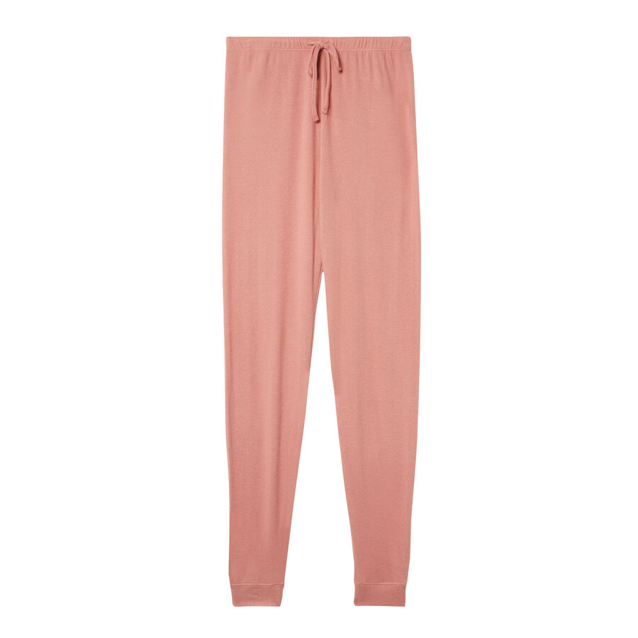 pantalon en maille - rose nude;