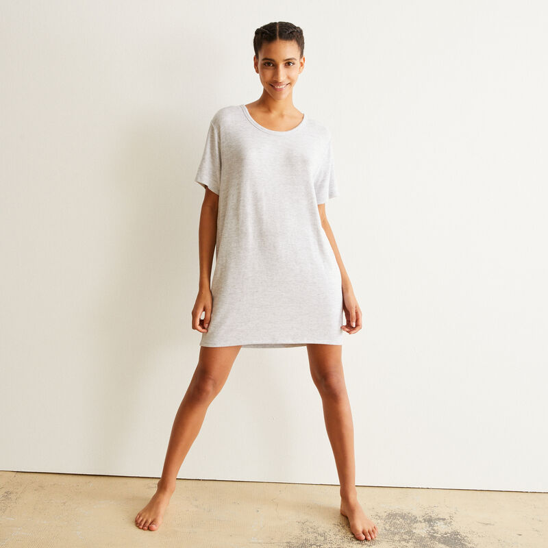 short-sleeved tunic - grey short-sleeved tunic - grey ;