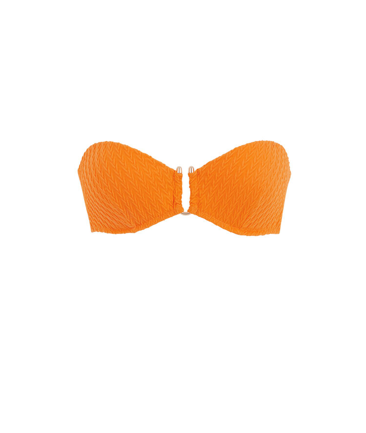 Оранжевый верх купальника бандо funbraidiz orange.