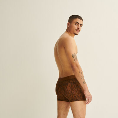 chewbacca print boxers - brown;