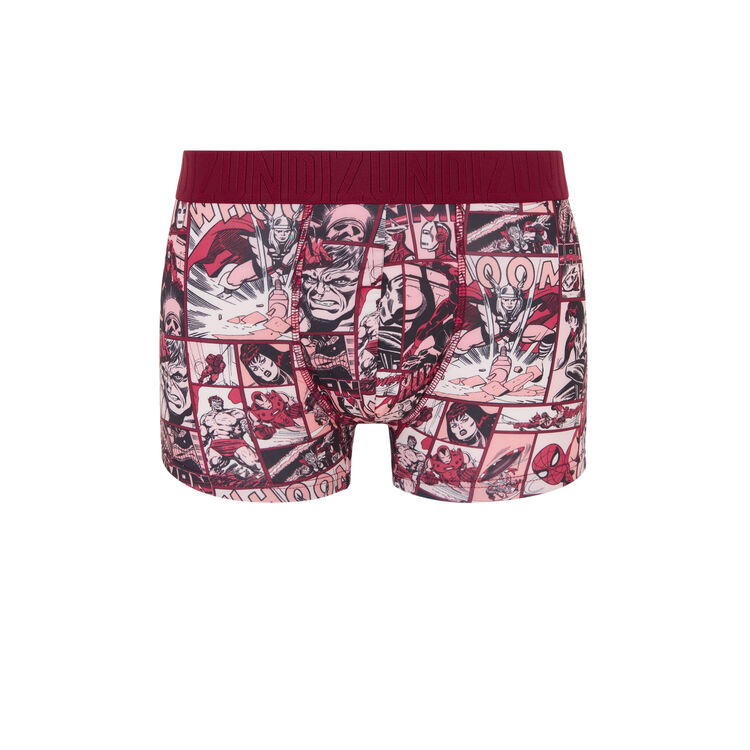 Marvelbediz red boxers red.