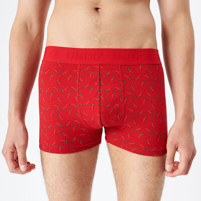 boxers with chilli print;