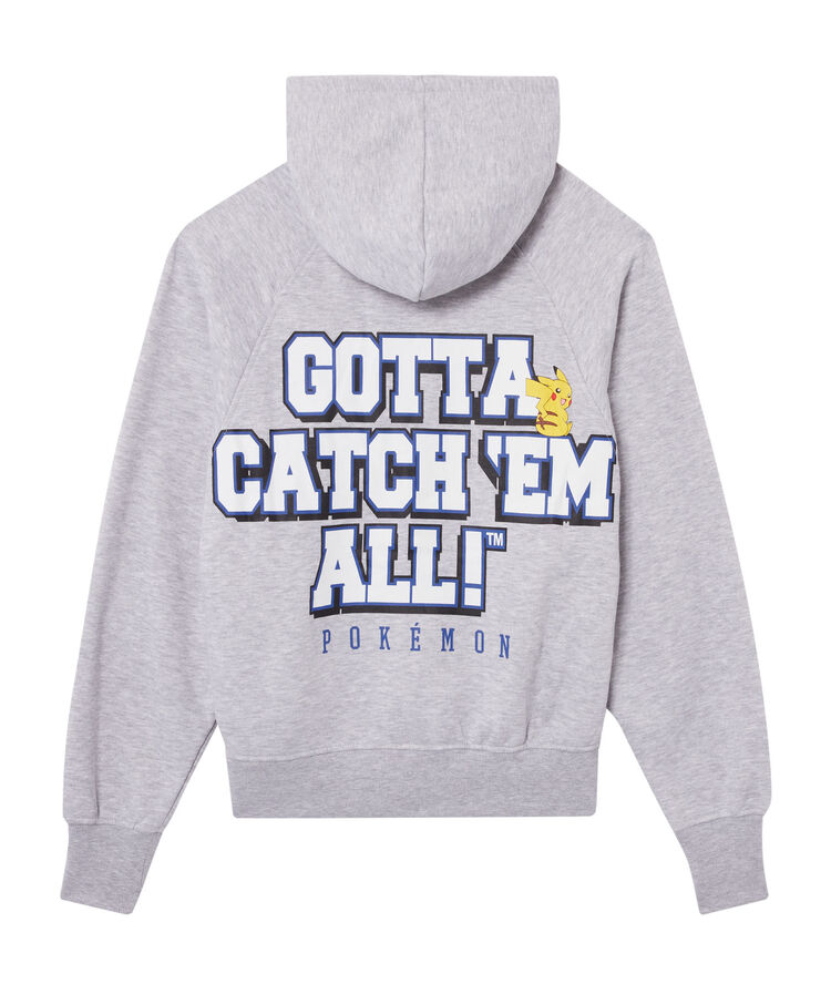Pokemon hoodie - grey grey.