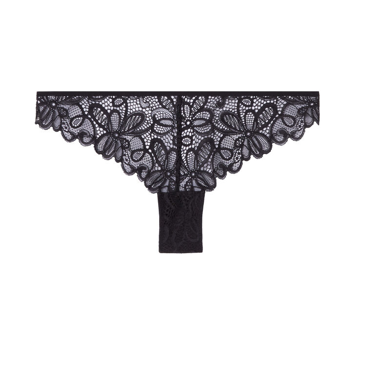 Pampiz lace tanga black.