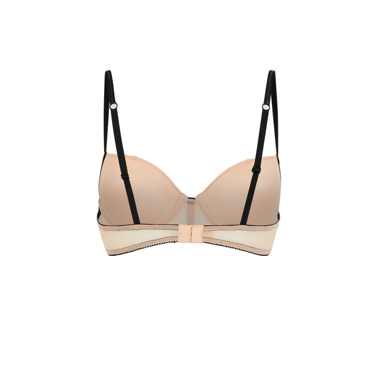 Unifarbener push-up-bh aus tüll truegirliz puderrosa.