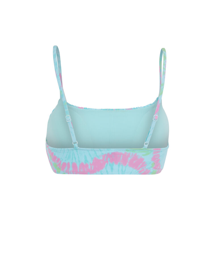Printed bikini bralette top - turquoise turquoise.