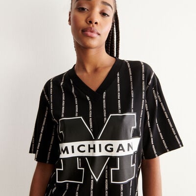 tee-shirt long michigan university - noir;