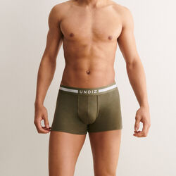 Plain cotton boxers - green