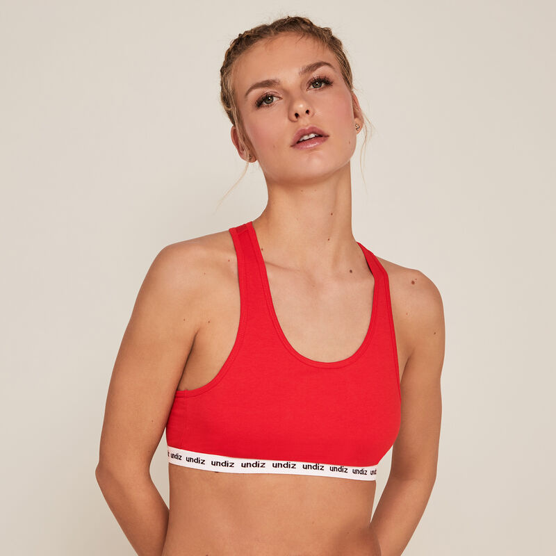 Cotton bra - red Cotton bra - red;