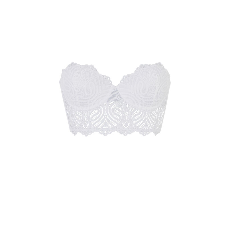 Bustier push-up bra - white Bustier push-up bra - white;