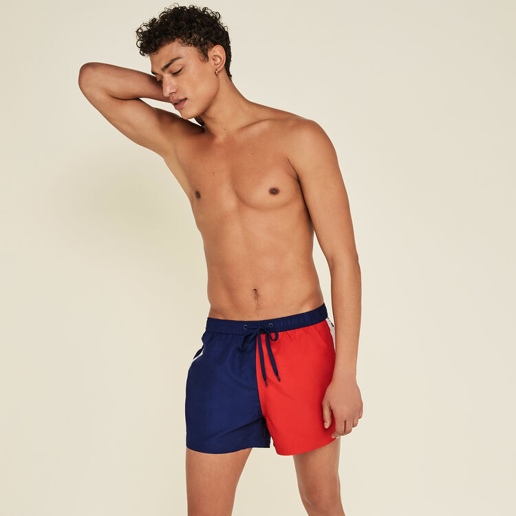 Biffranciz red swim shorts red.