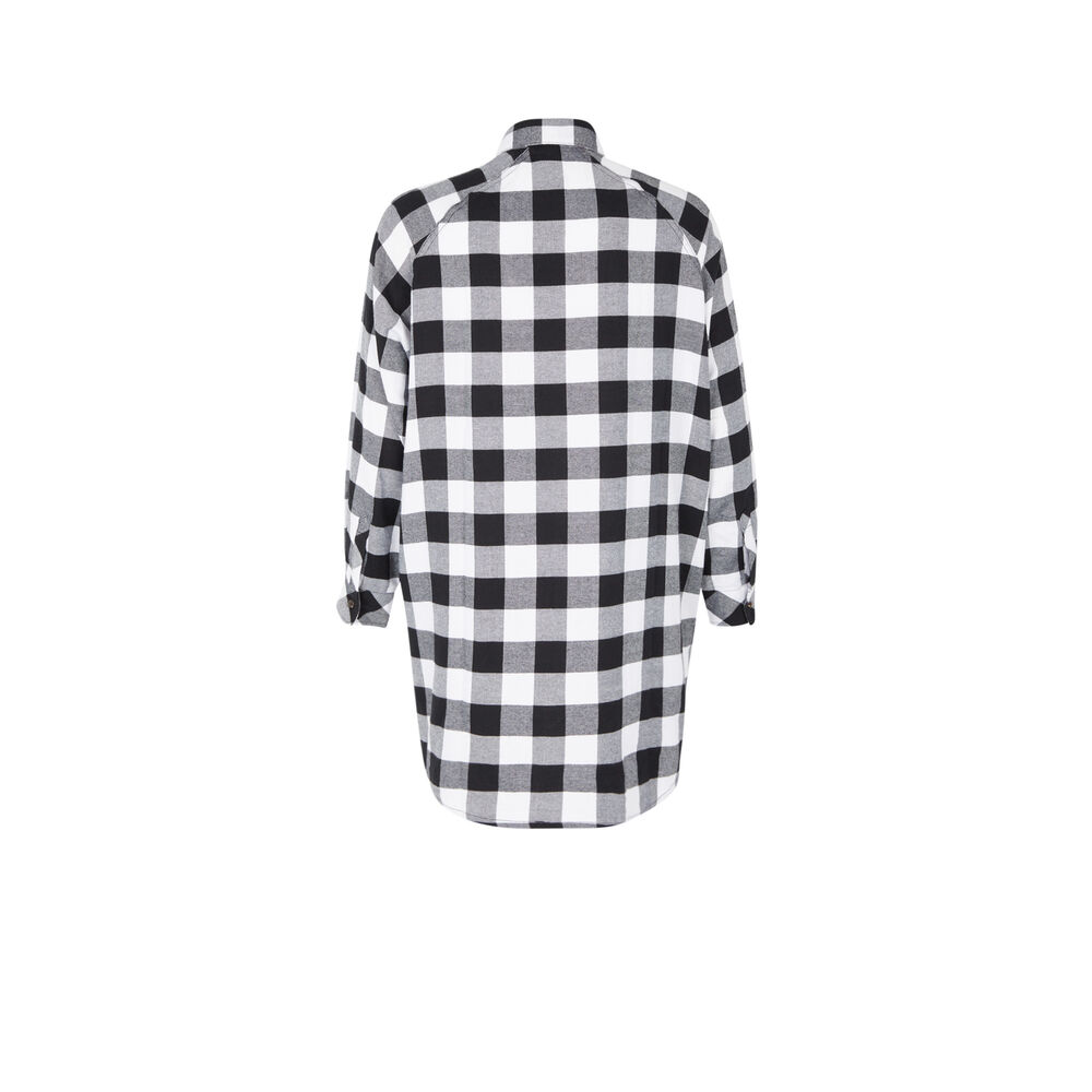 Checked tunic - black black.