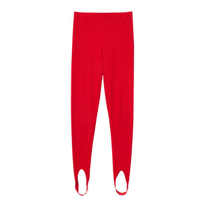 knit sheath leggings - red ;