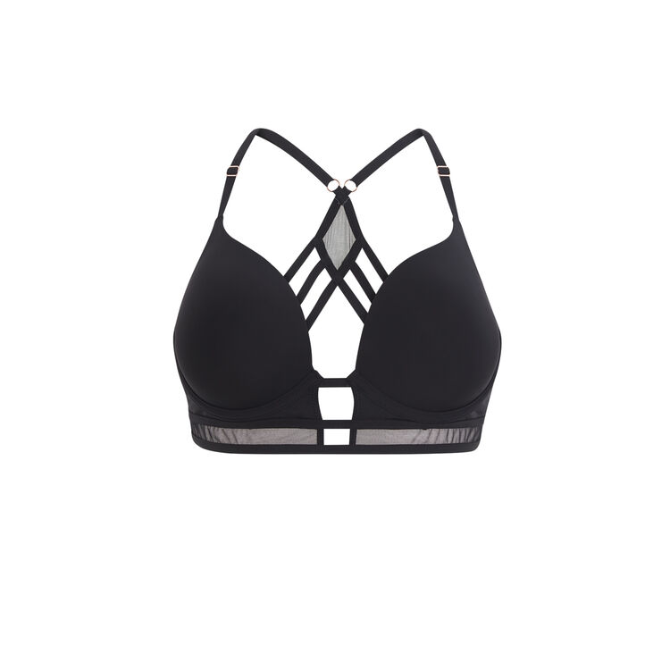 Czarny biustonosz push-up superpartiz czarny.