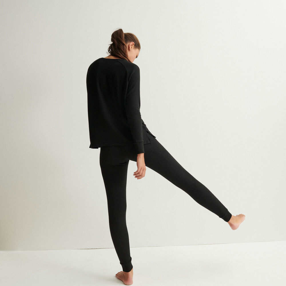 Mesh trousers - black black.