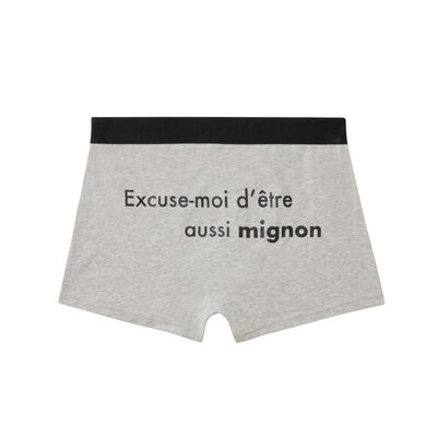 "mignon" boxers - flecked grey;
