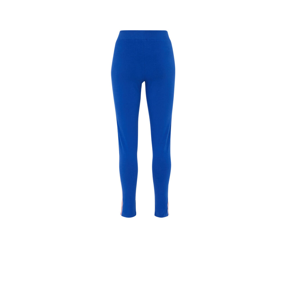 Striped leggings - blue blue.