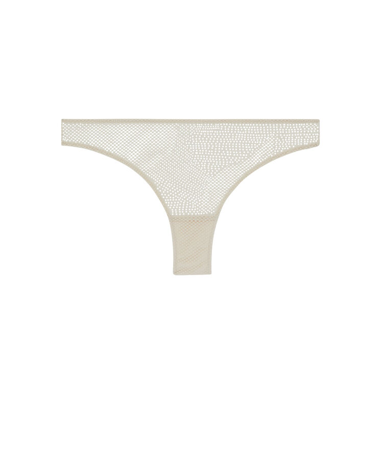 Lace tanga briefs - cream cream.