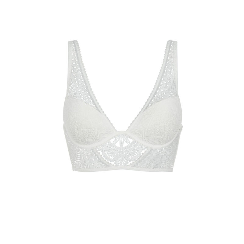 Bustier push-up bra - white Bustier push-up bra - white;