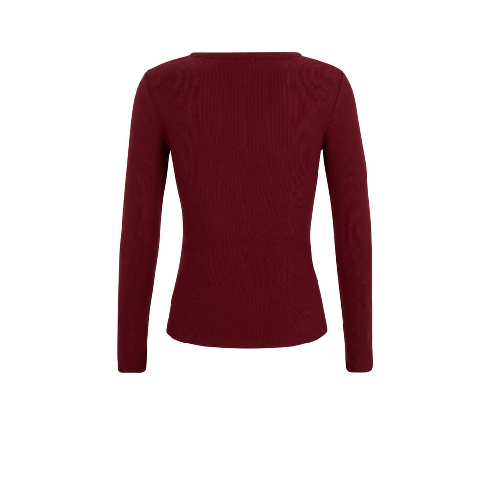 Long-sleeved top - burgundy burgundy.
