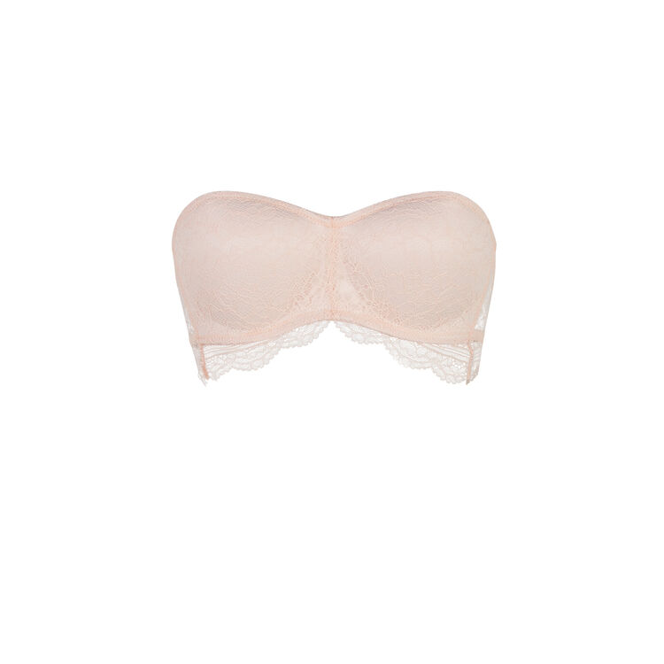 Everydayiz vanilla bandeau bra pink.