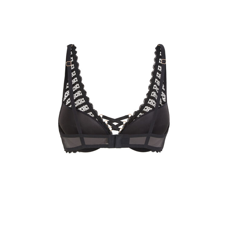 Modiz black foulard push-up bra Modiz black foulard push-up bra;