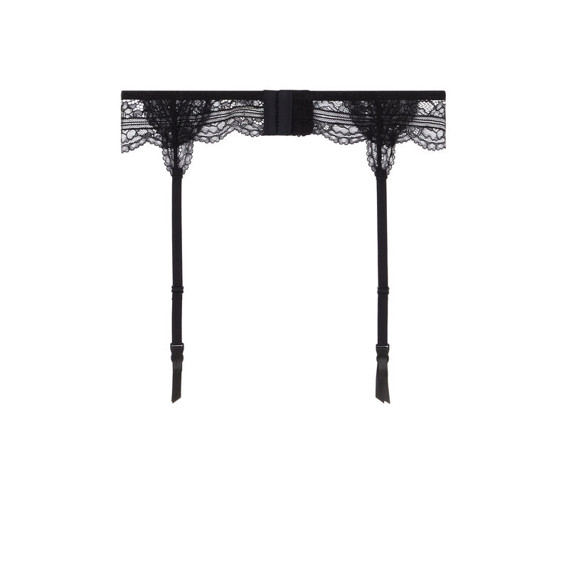 lace suspender belt - black lace suspender belt - black;
