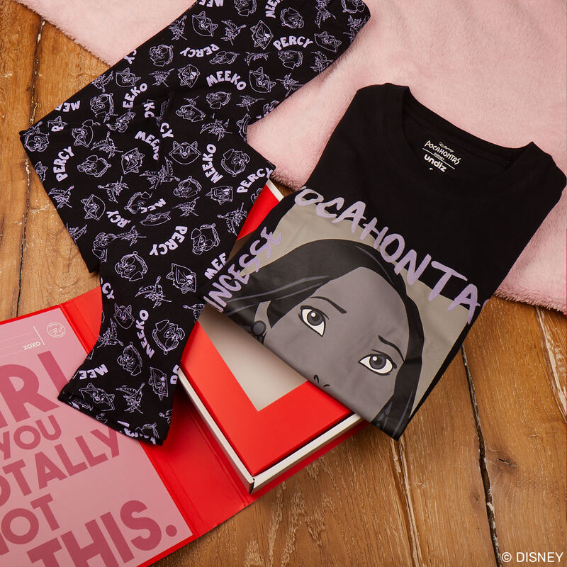 Pocahontas short-sleeved pyjama set - black Pocahontas short-sleeved pyjama set - black;