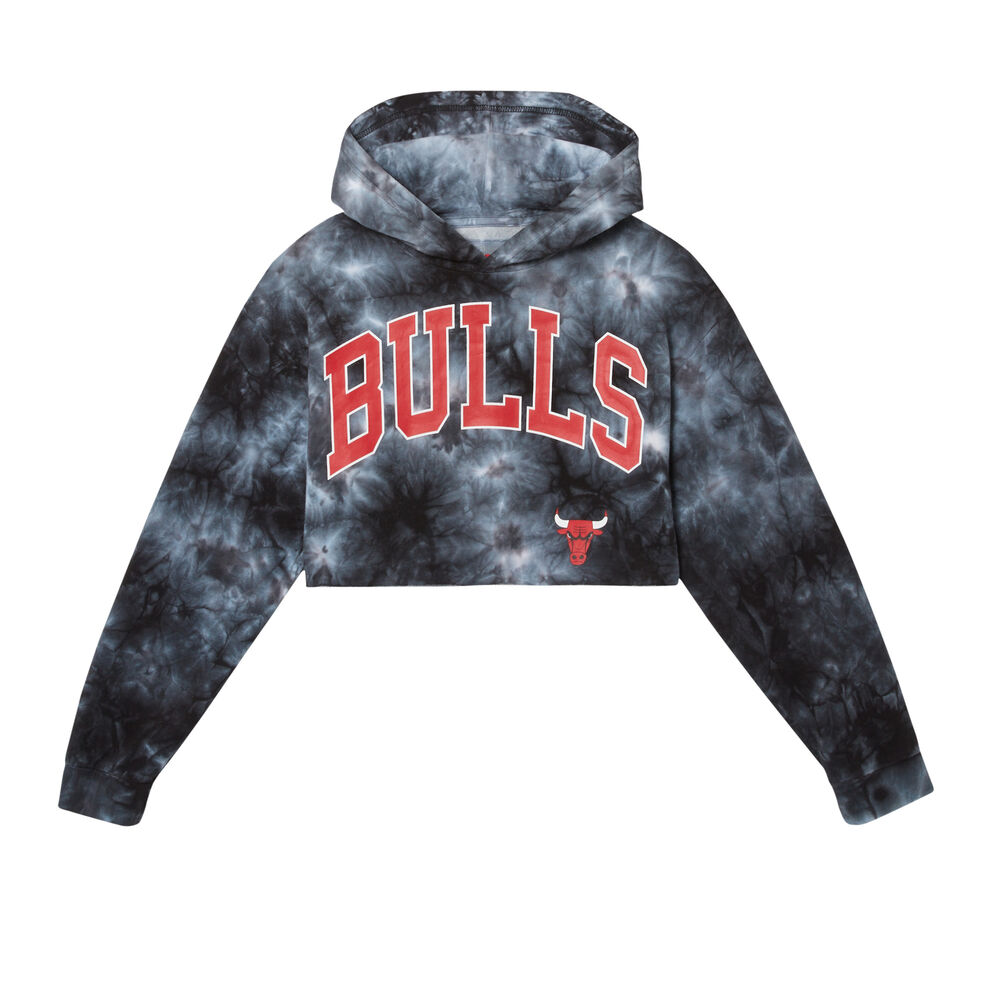 Chicago bulls smoke cropped sweatshirt - black black.