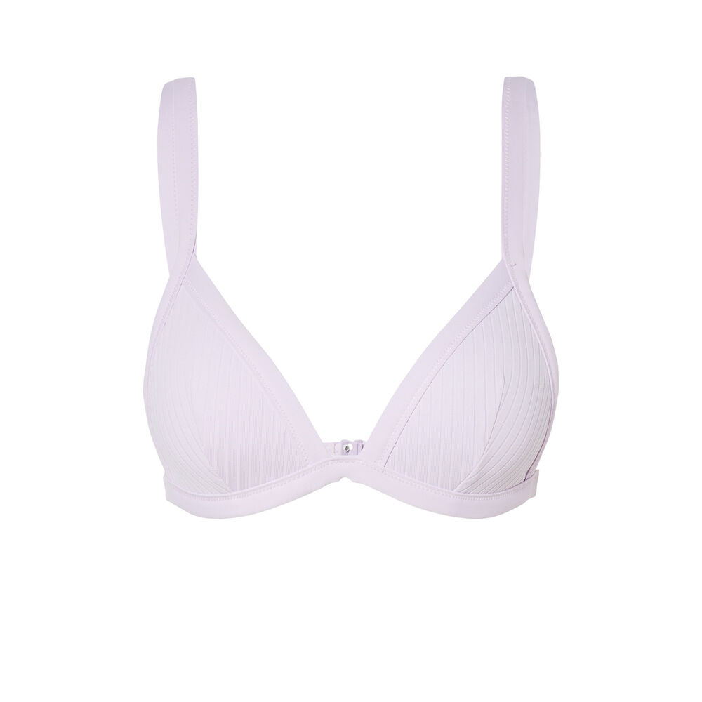 Triangle bikini top - lilac purple.