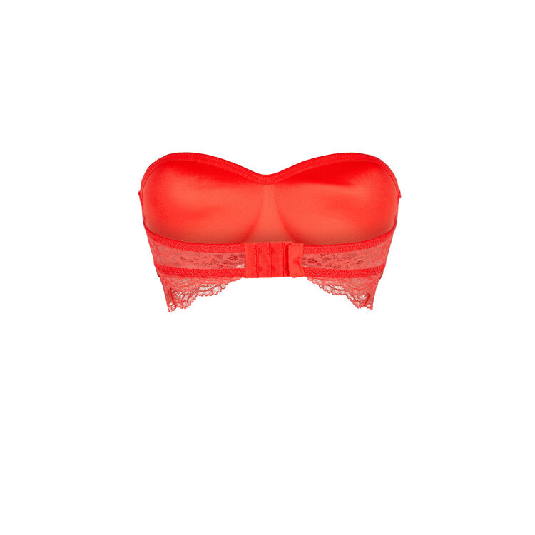 Koralowy biustonosz typu bandeau everydayiz pink.