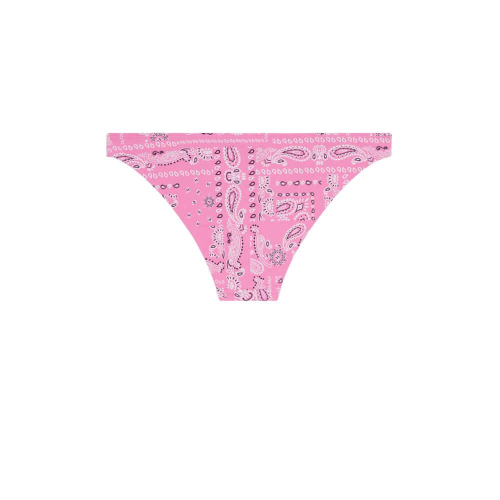Printed bandanna bikini briefs - pink pink.