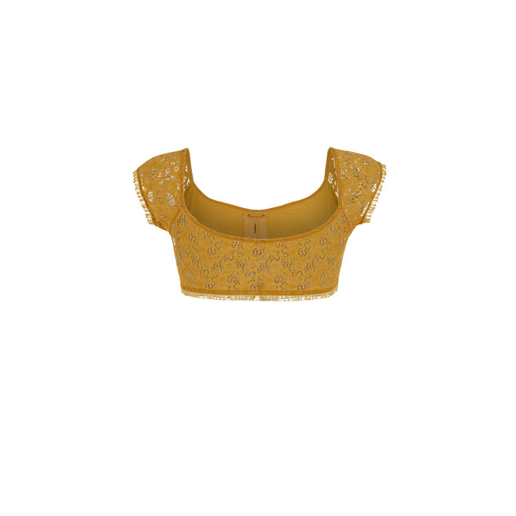 Dorothiz ochre-coloured bandeau bra Dorothiz ochre-coloured bandeau bra;
