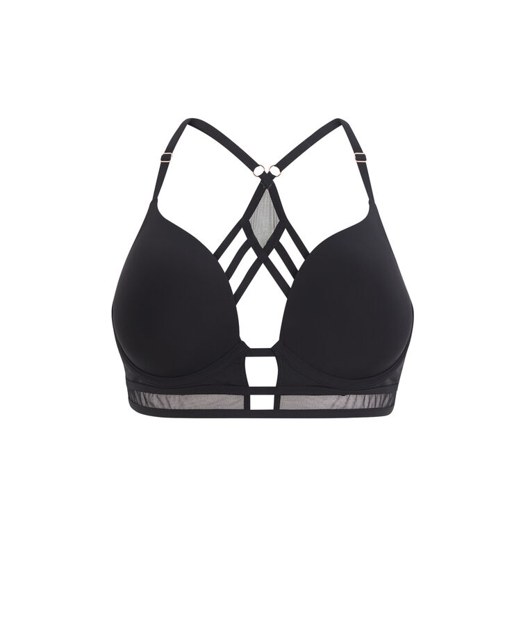 Czarny biustonosz push-up superpartiz czarny.