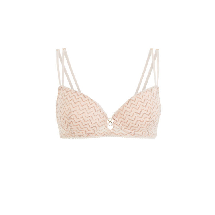 Lurexiz dusty pink padded bra pink.