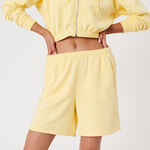 sporty bermuda shorts - pale yellow