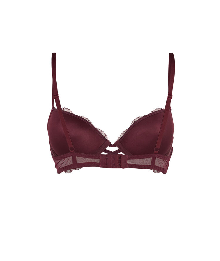 Everydayiz burgundy push-up bra red.
