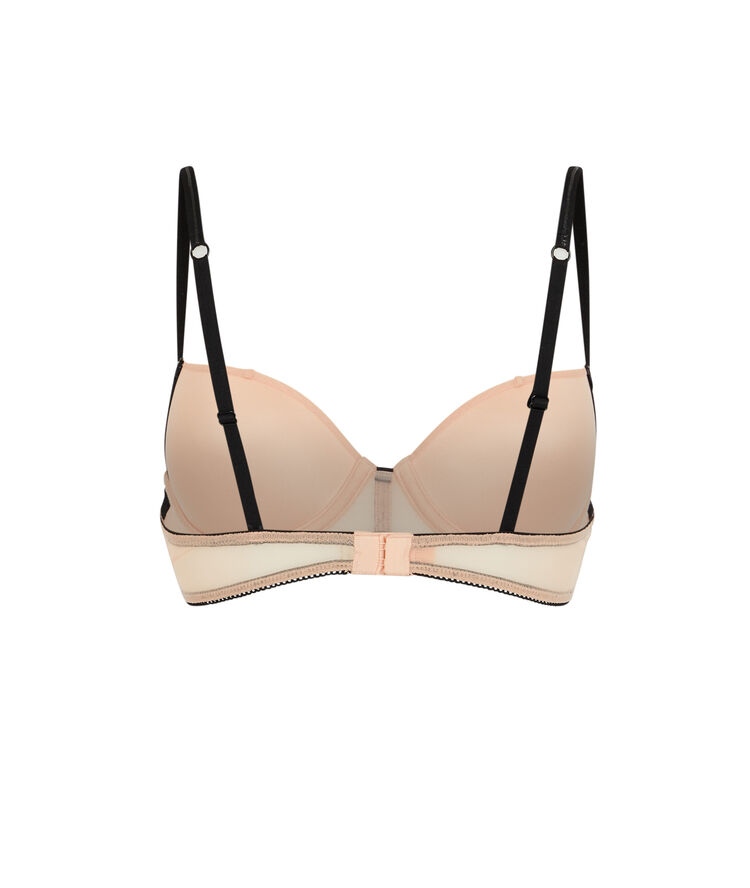 Unifarbener push-up-bh aus tüll truegirliz puderrosa.