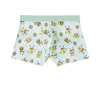 SpongeBob SquarePants pattern boxers - clay green;