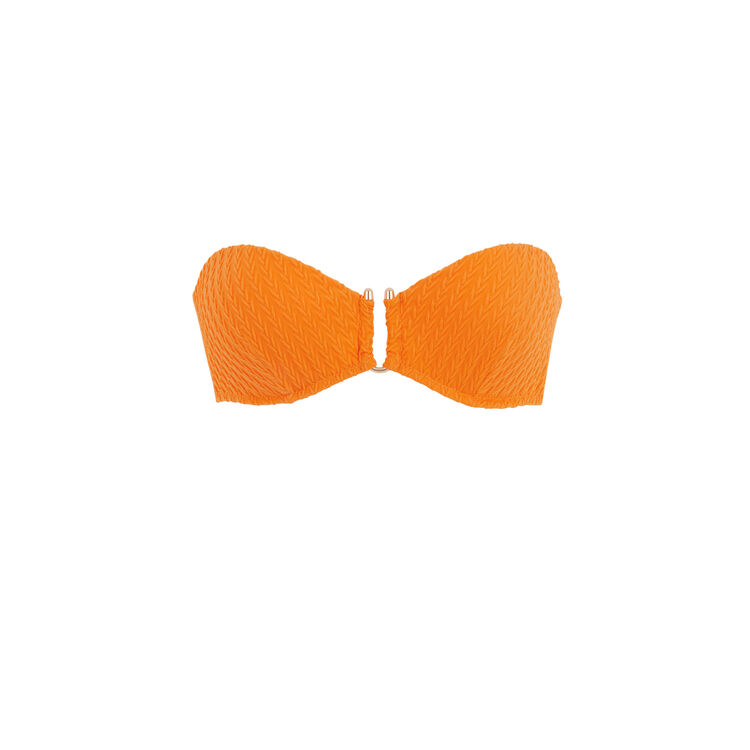 Оранжевый верх купальника бандо funbraidiz orange.