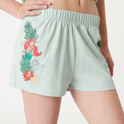 shorts with Little Mermaid print