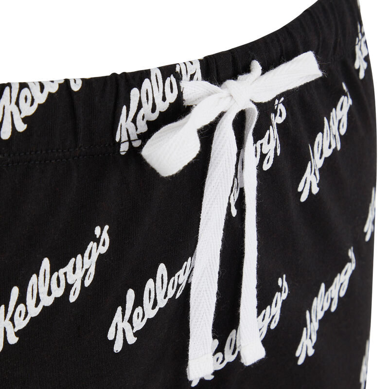 Kellogg's brand pants black.