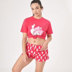 marie themed shorts;