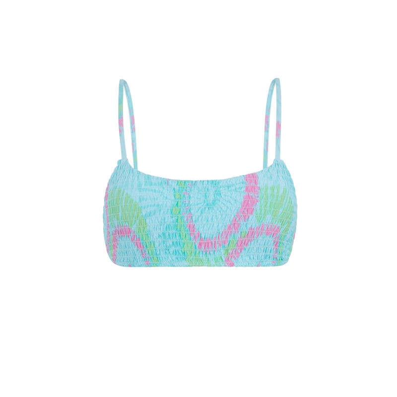 Printed bikini bralette top - turquoise Printed bikini bralette top - turquoise;