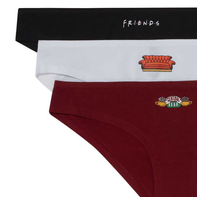 • Pack of 3 pairs of Friends briefs - purple • Pack of 3 pairs of Friends briefs - purple;