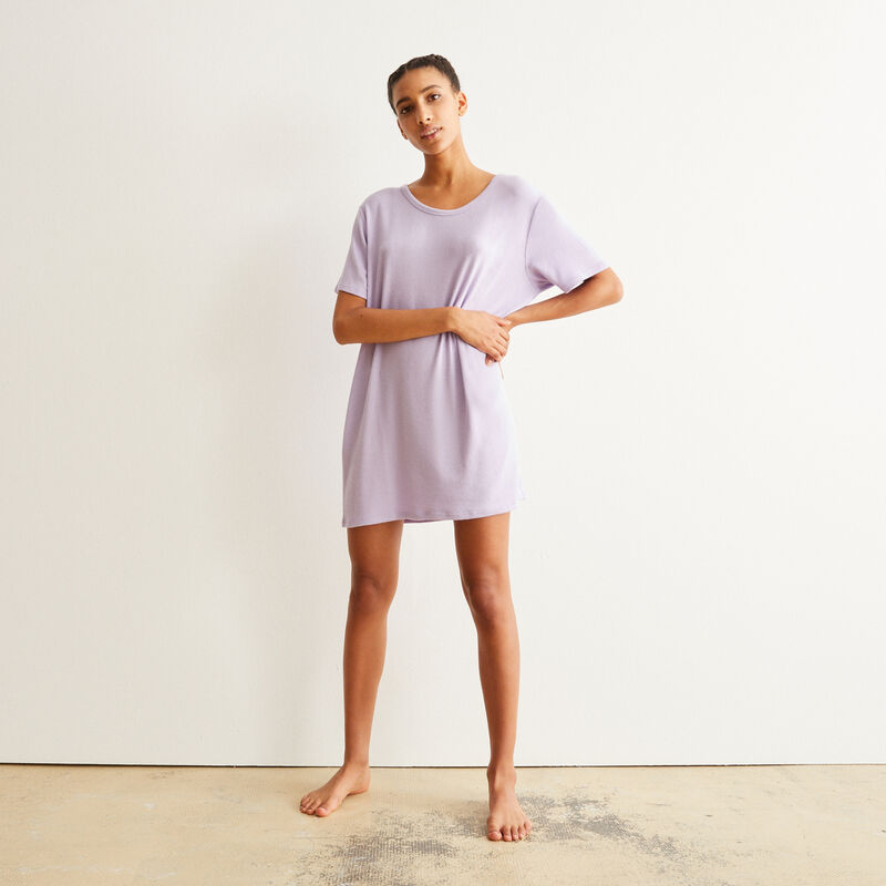 short-sleeved tunic - lilac short-sleeved tunic - lilac ;