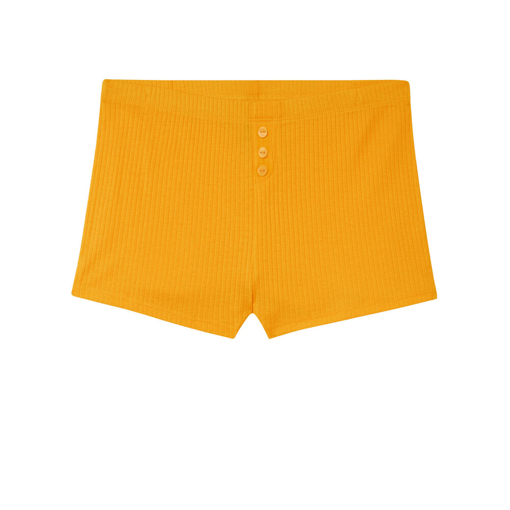 Plain short shorts - mango orange.