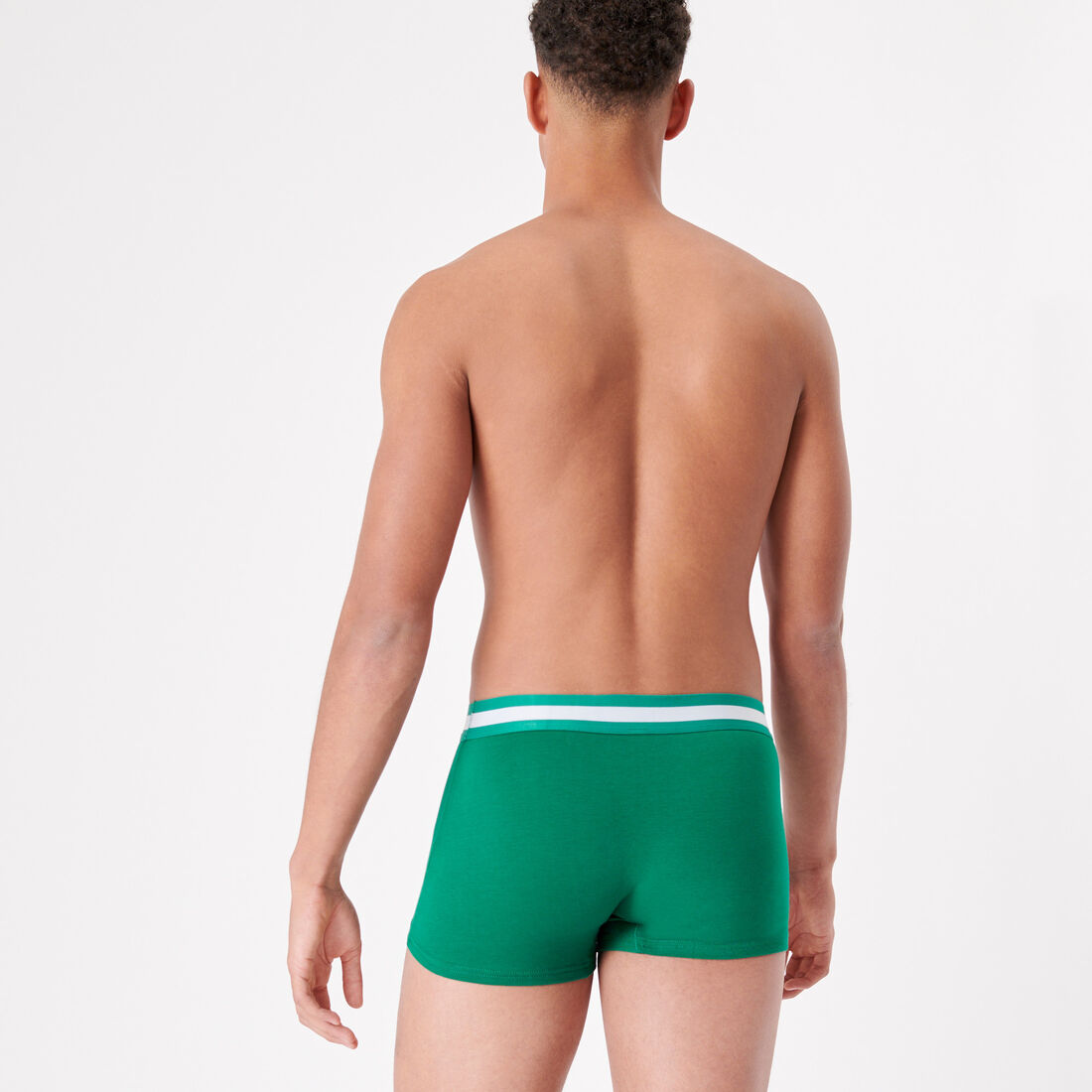 plain cotton boxers - green;