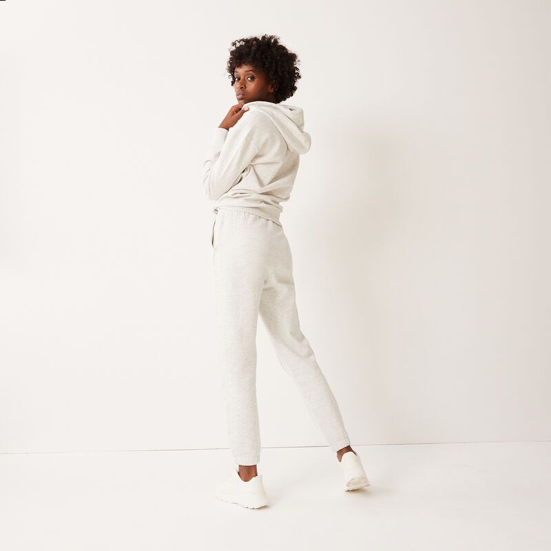 zipped slogan hooded jacket - off-white zipped slogan hooded jacket - off-white;